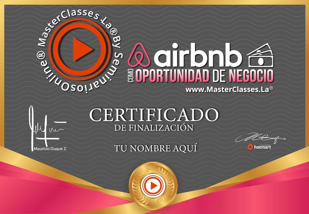 Airbnb Oportunidad de Negocio Curso Online