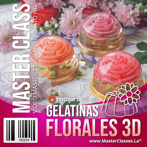 Gelatinas Florales 3D Curso Online