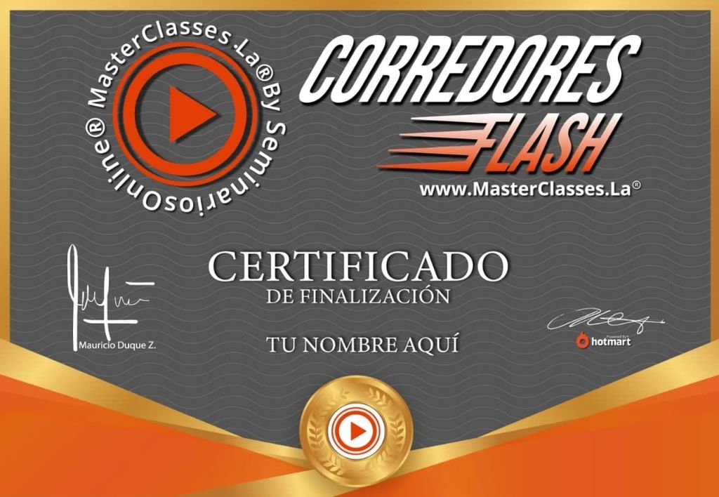 Aprender Técnicas de Running  con Corredores Flash Curso Online