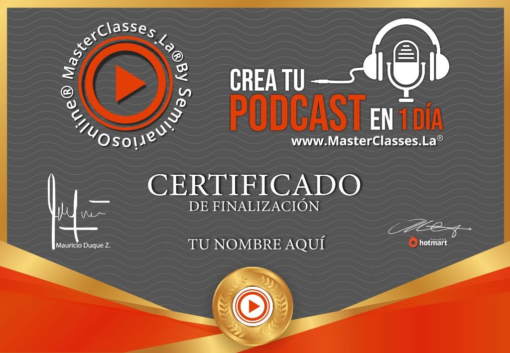 Crea tu Podcast en un Día Curso Online