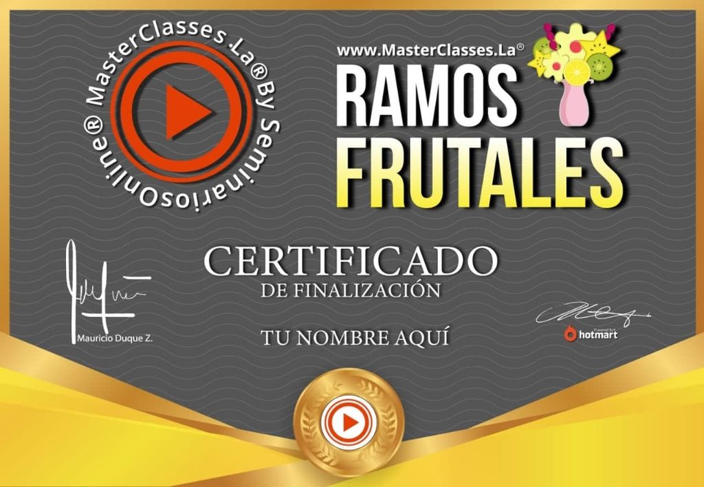 Creación de Ramos Frutales Curso Online