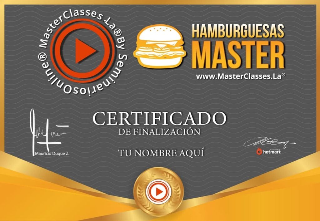 Master en Hamburguesas Curso Online
