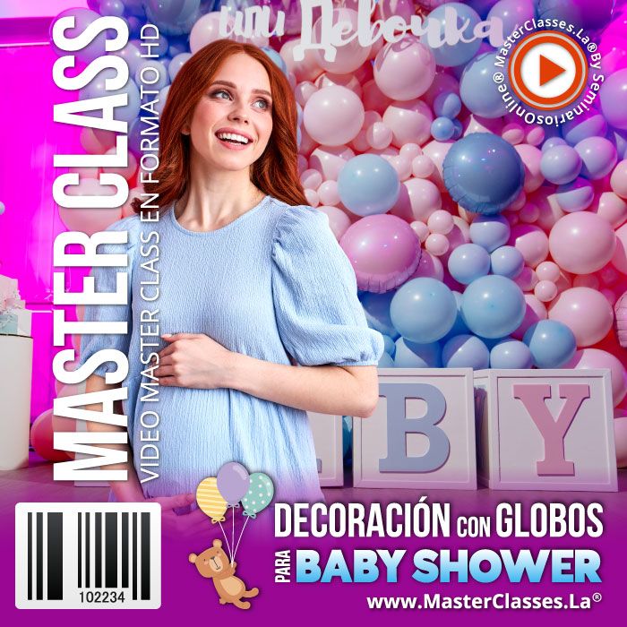 Decoración con Globos para Baby Shower Curso Online