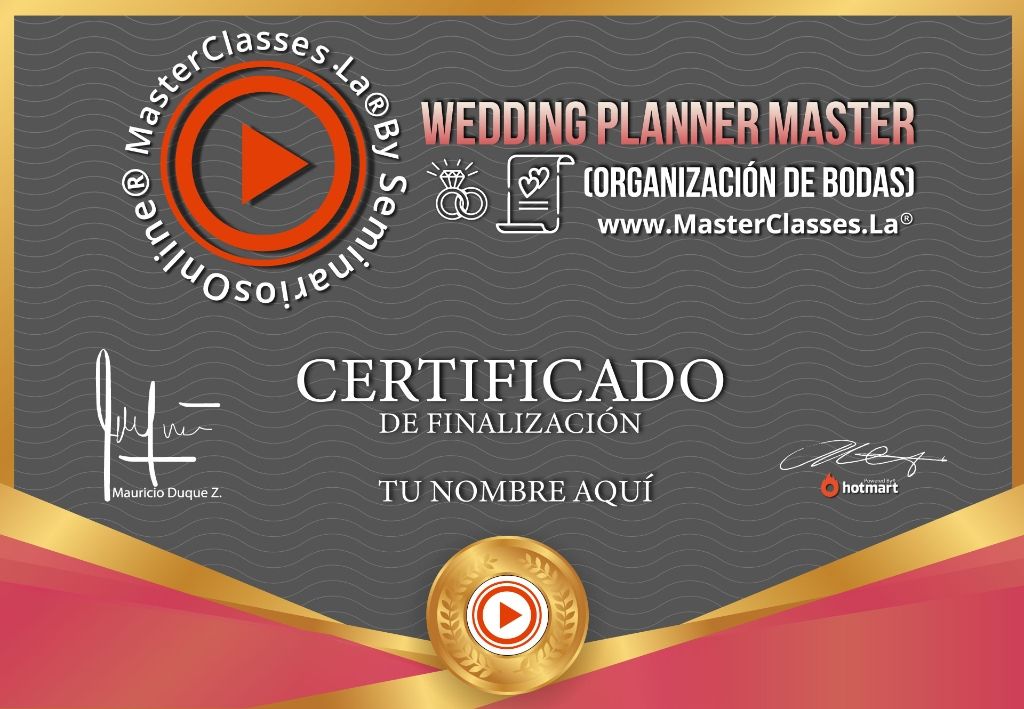 Wedding Planner Master Curso Online