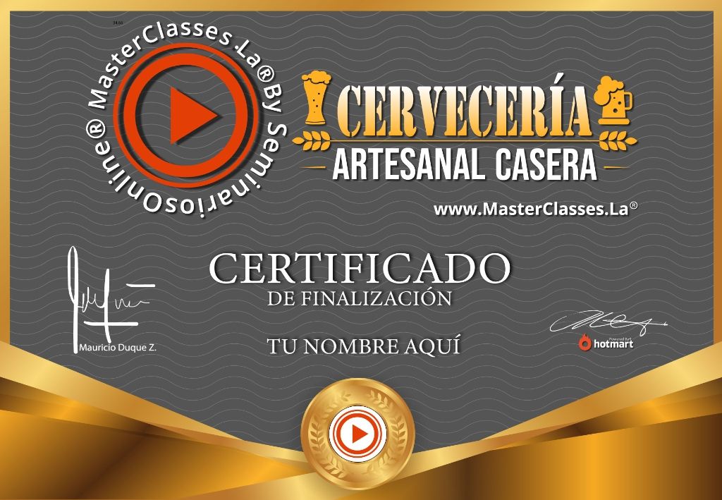 Cervecería Artesanal Casera Curso Online