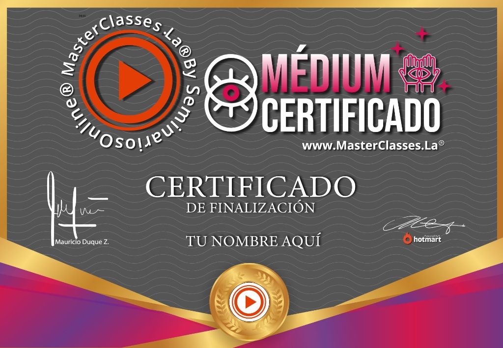 Medium Certificado Curso Online