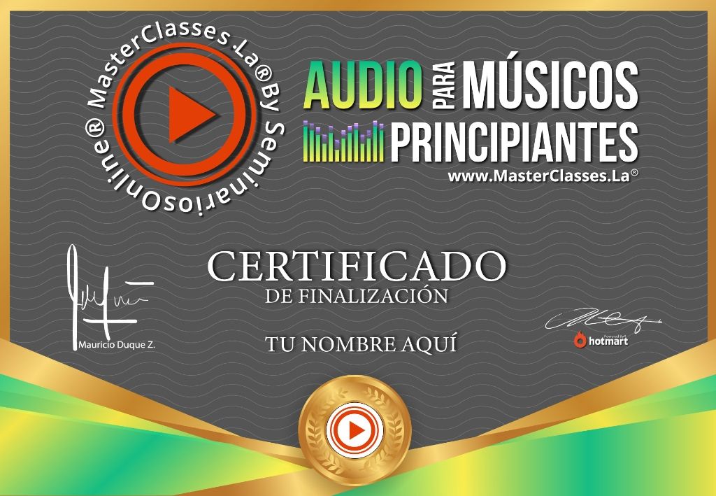 Audio para Músicos Principiantes Curso Online