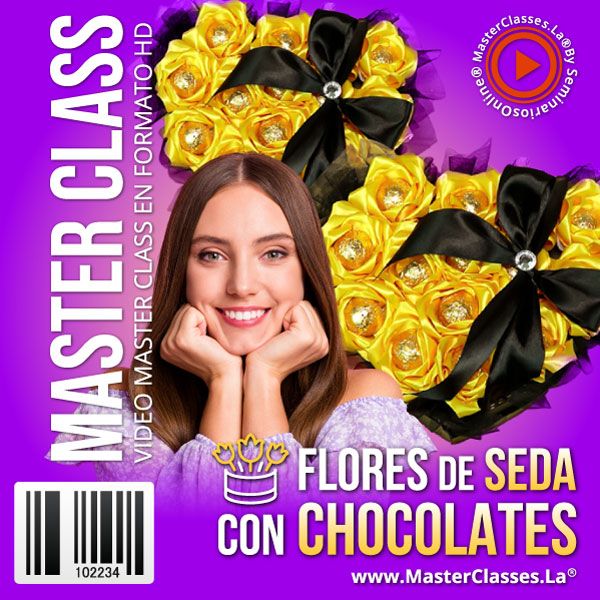 Flores de Seda con Chocolate Curso Online