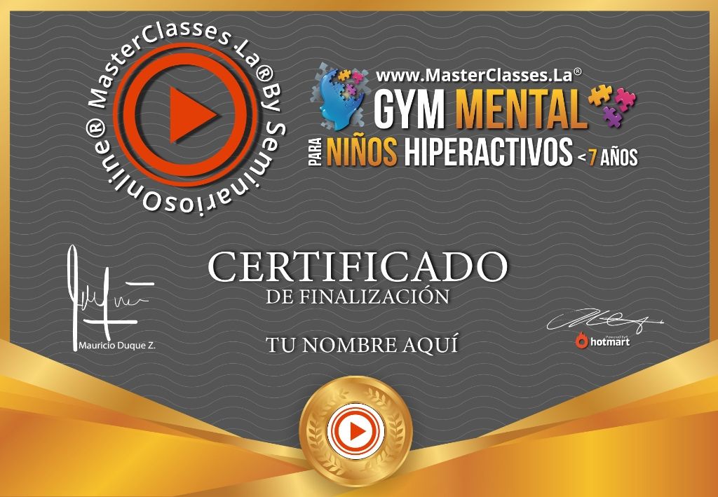 Gym Mental para Niños Hiperactivos Curso Online