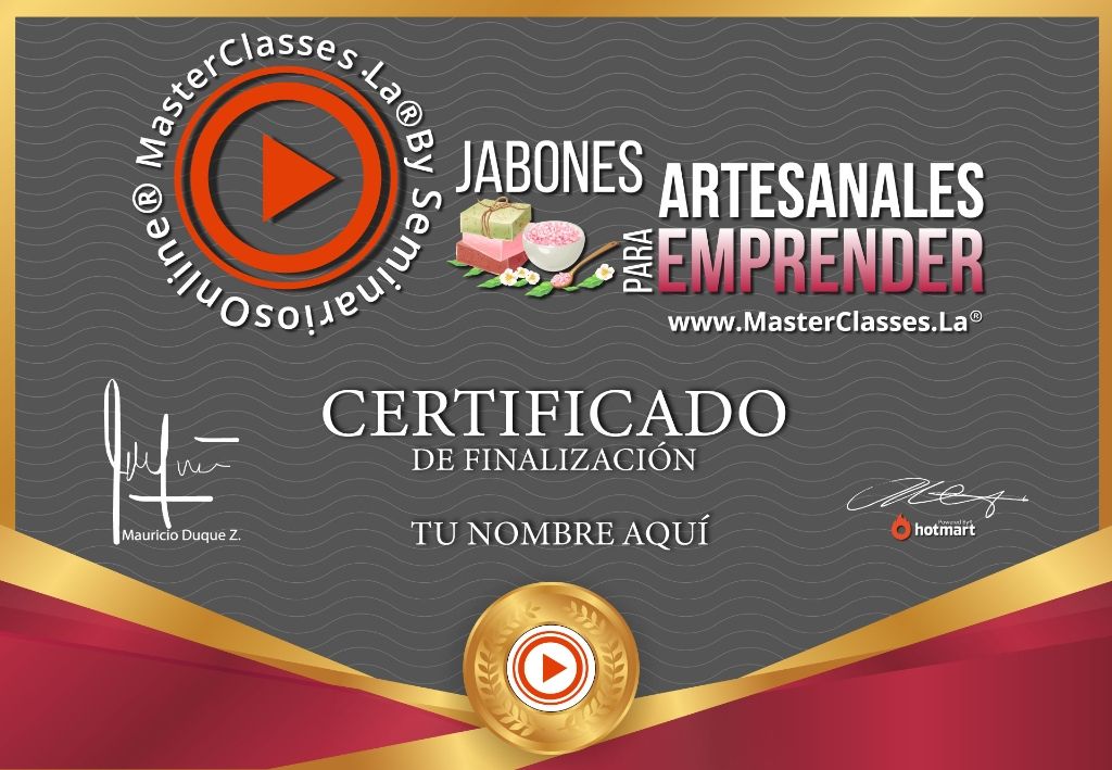 Jabones Artesanales para Emprender Curso Online