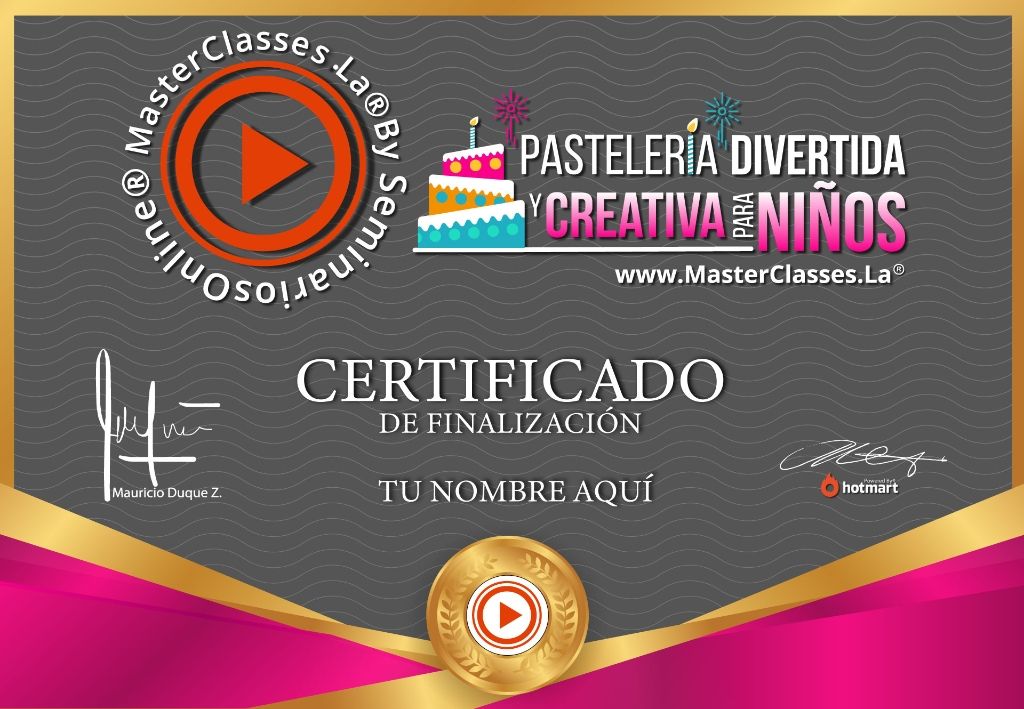 Pastelería Creativa para Niños Curso Online