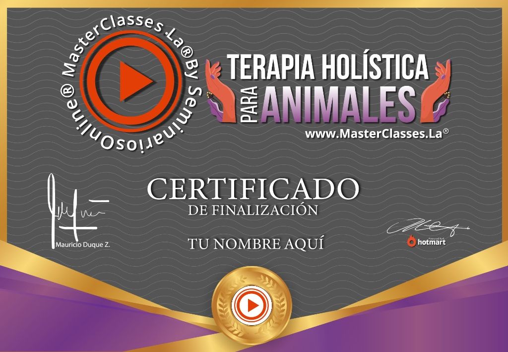 Terapia Holística para Animales Curso Online