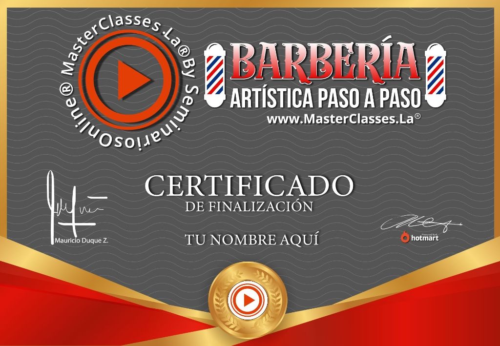 Barbería Artística Paso a Paso Curso Online
