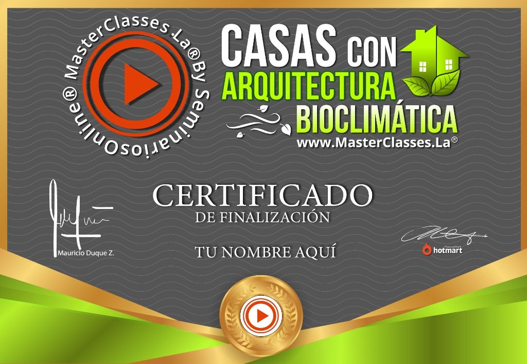 Casas con Arquitectura Bioclimática Curso Online