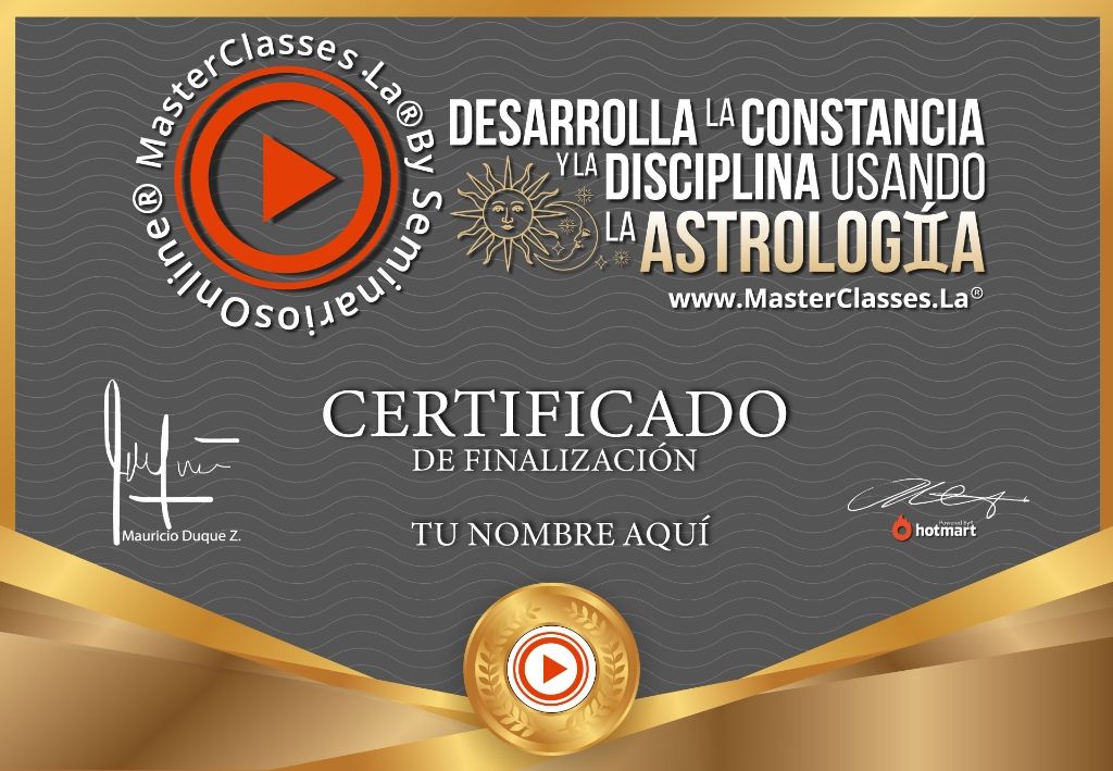 Desarrolla La Constancia y Disciplina Usando La Astrología Curso Online