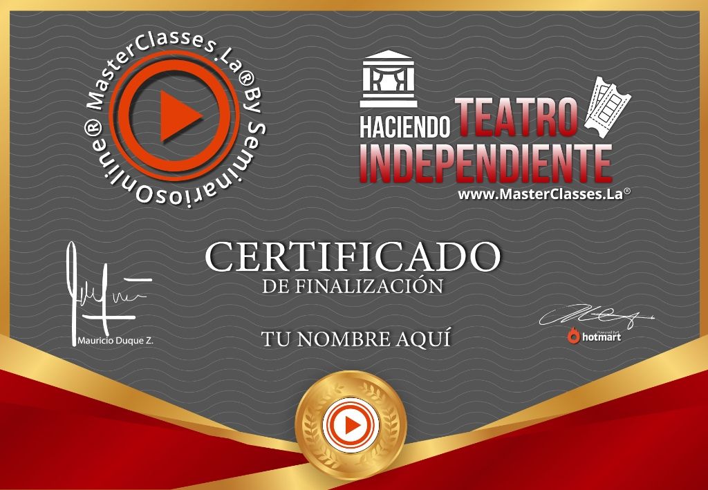 Hacer Teatro Independiente Curso Online