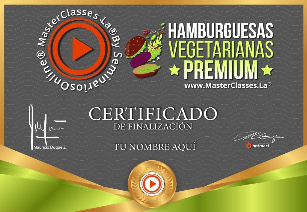 Cocinar Hamburguesas Vegetarianas Curso Online