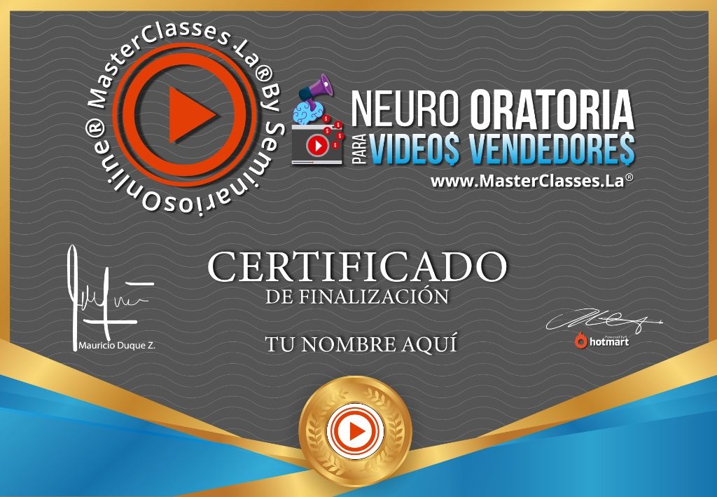 Neuro Oratoria para Videos Curso Online