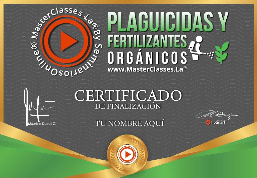 Plaguicidas y Fertilizantes Orgánicos Curso Online