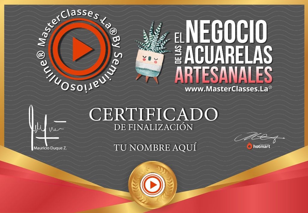 Acuarelas Artesanales Curso Online