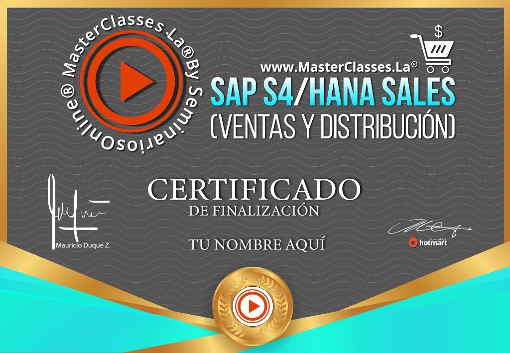SAP S4/Hana Sales Curso Online