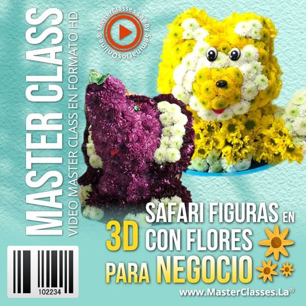 Figuras en 3D con Flores Curso Online