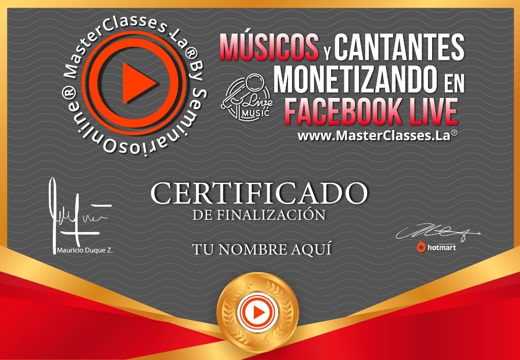 Facebook Live Para Músicos y Cantantes Curso Online