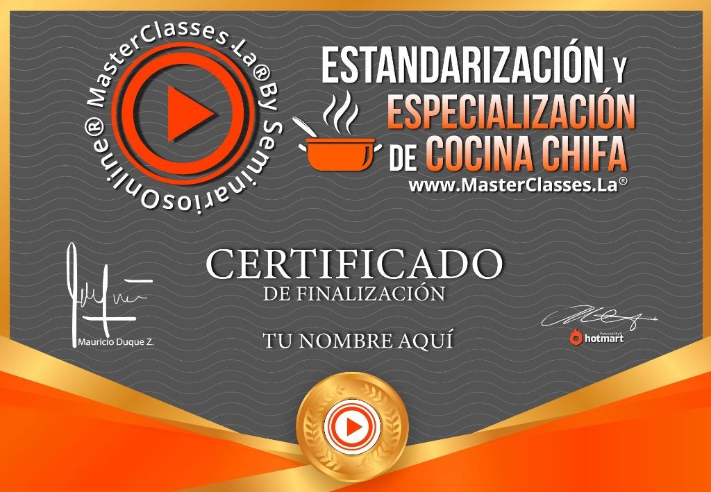 Especialización de Cocina Chifa Curso Online