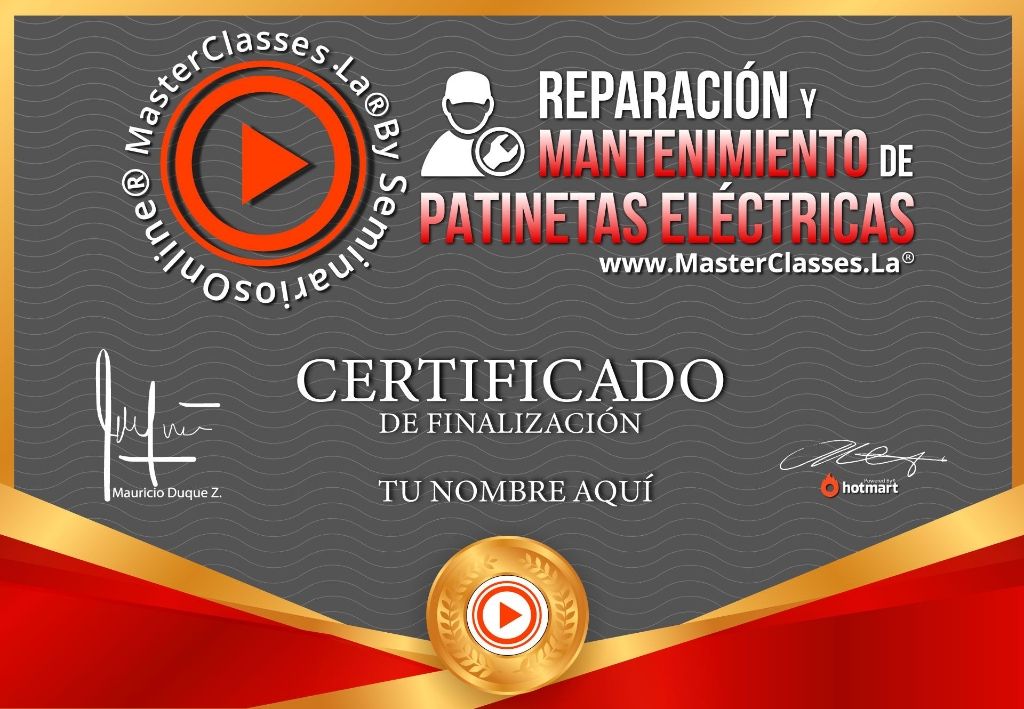 Reparación y Mantenimiento de Patinetas Eléctricas Curso Online