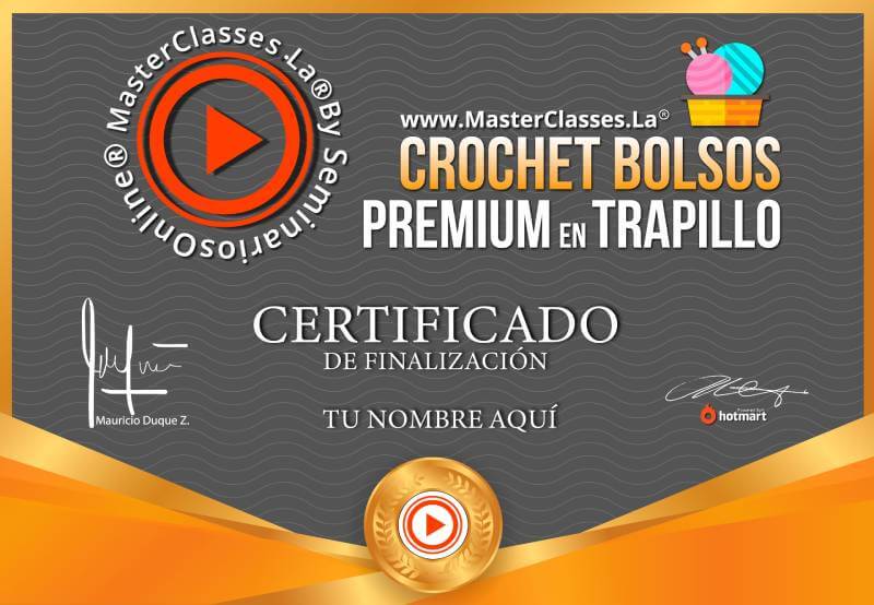Crochet Bolsos en Trapillo Curso Online