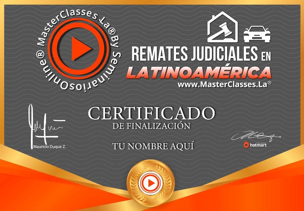 Remates Judiciales en Latinoamérica Curso Online