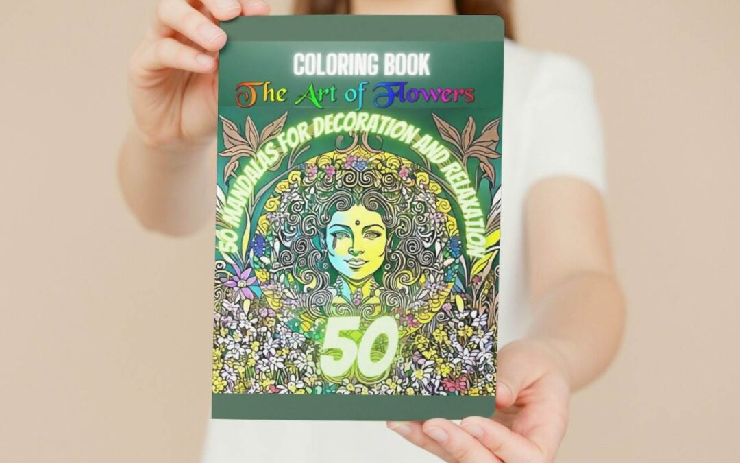 Libro para colorear para adultos The Art of Flowers