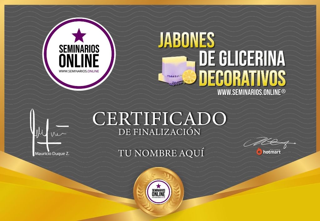 Jabones de Glicerina Decorativos Curso Online